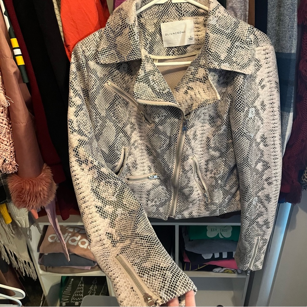 Snake print jacket